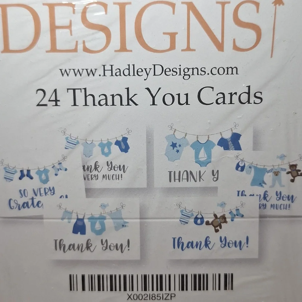 24 Count Baby Shower Thank You Cards, 6 Count 